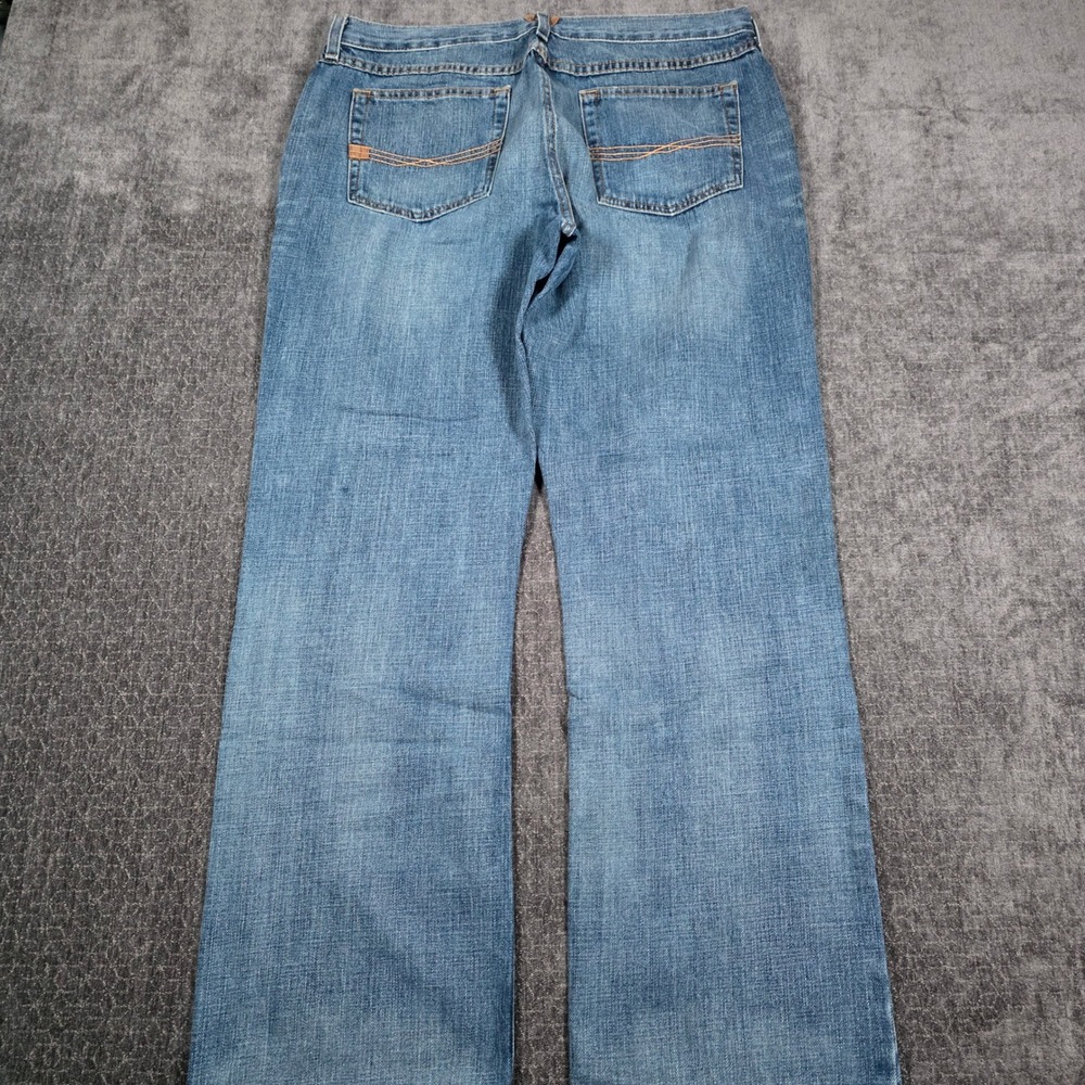 Ariat M5 Low Rise Boot Cut Blue Denim Jeans Mens 35x32 Medium Wash Cowboy Work